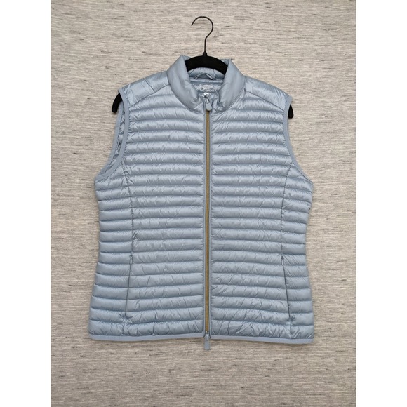 Save The Duck Puffer‎ Vest Lightweight Full Zip Sleeveless Jacket M Plumtech - Picture 1 of 10